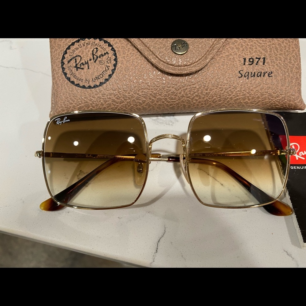 Square ombré ray bans